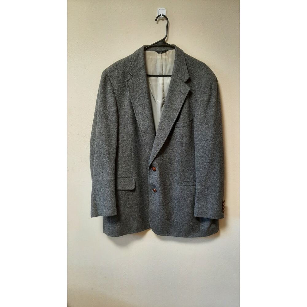 Chaps Ralph Lauren Vintage Tweed Herringbone Wool Blazer Sport Coat Jacket